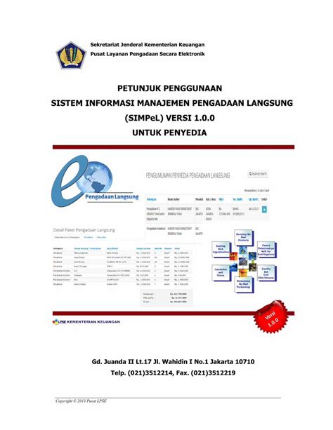 Pdf Petunjuk Penggunaan Sistem Informasi Manajemen Pemantauan Dan