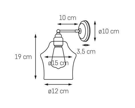 Kaspa Lampa ścienna kinkiet Longis II Gold 15 20880105 Salon