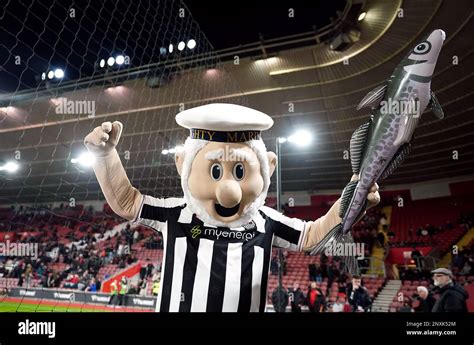 Grimsby Town Mascot The Mighty Mariner During The Emirates Fa Cup Fifth