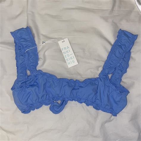 Frankies Bikinis Women S Blue Bikini And Tankini Tops Depop