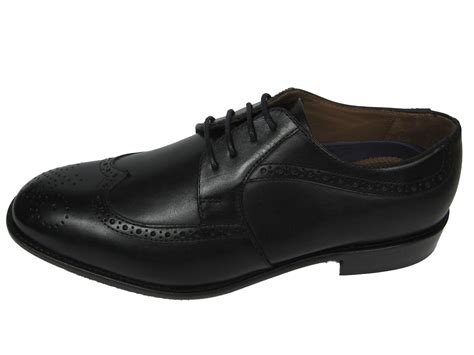 Manz Herren Business Leder Schuh Derby Budapester Schwarz