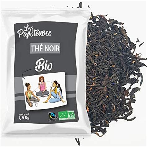 LES PAPOTEUSES Thé Noir bio en feuilles entières 1 5 kg Thé Noir