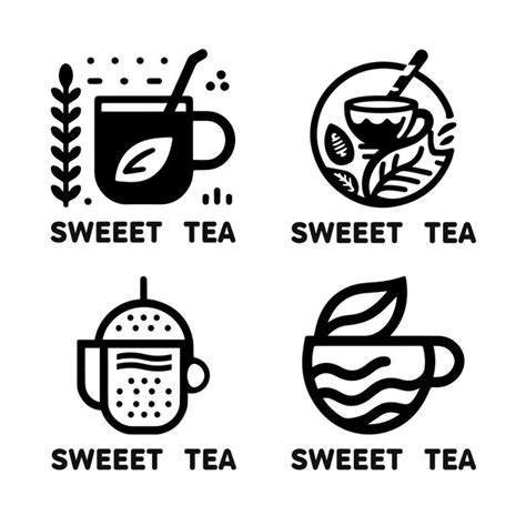 Paquete Con El Logotipo De Vektor Tea Vector Premium