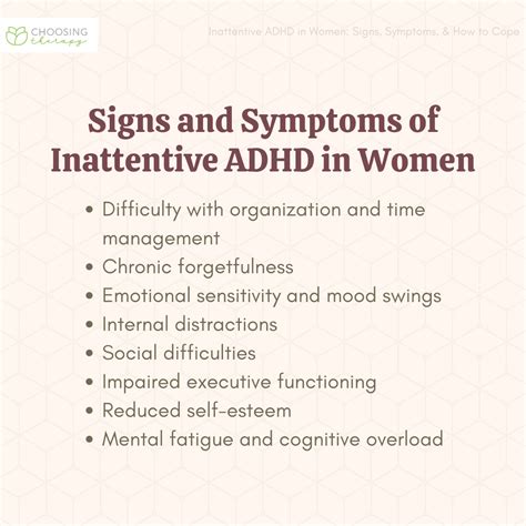 challenges  inattentive adhd  women