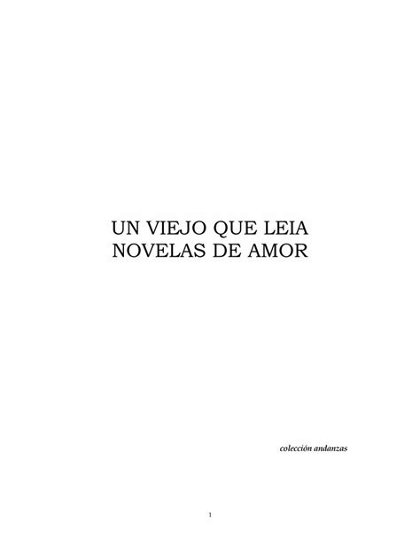 PDF Sepúlveda Luis Un viejo que leía novelas de amor Libros de