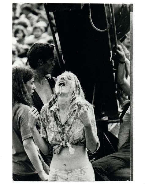 Unknown Hippie Girl At Woodstock Vintage Original Photograph For Sale