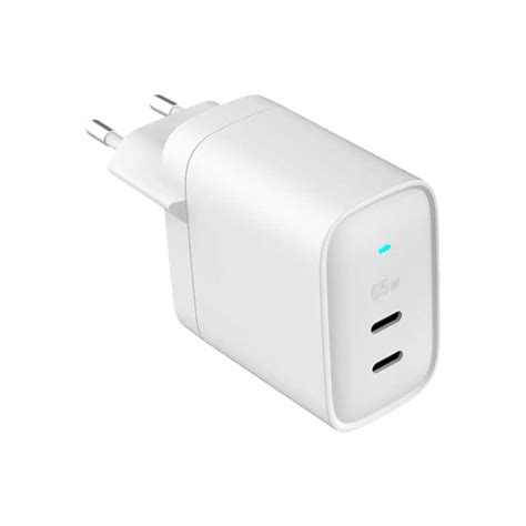 Tiger Power Chargeur Secteur 65w 2x Usb C Blanc Theklips