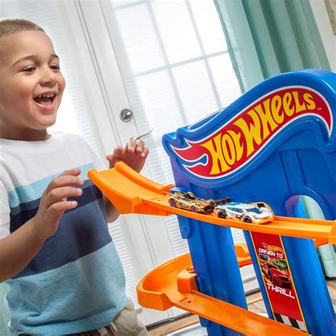 Step Autorennbahn Hot Wheels Road Rally Raceway Blau Kaufen Bei Obi