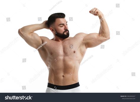 Athletic Bearded Man Naked Muscular Torso Stock Photo Shutterstock
