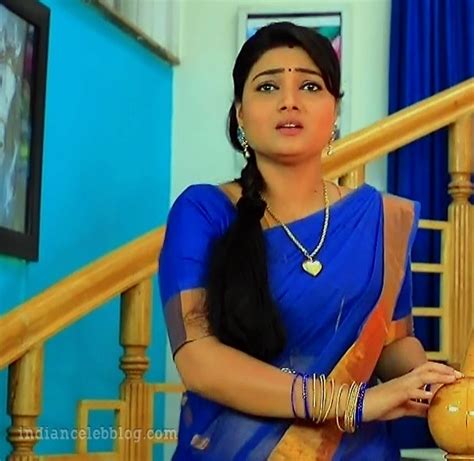 Priyanka Nalkar Roja Tamil Serial S3 18 Hot Sari Caps Indiancelebblog