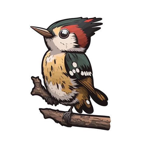 Cute Woodpecker Cartoon Style 21638377 Vector Art At Vecteezy