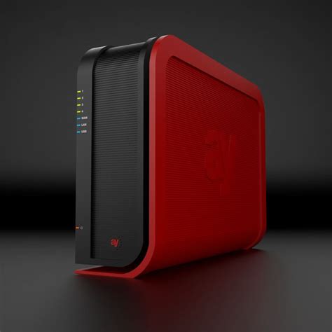 A Red And Black Computer Case Sitting On Top Of A Dark Surface With No