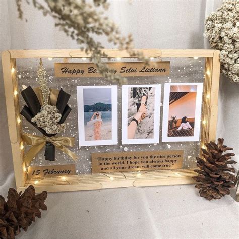 Jual Polaroid Flower In Frame Hadiah Wisuda Hadiah Pernikahan