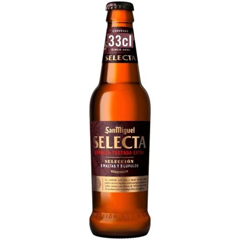 Cerveza Tostada Extra San Miguel Selecta Botella 33 Cl Supermercado