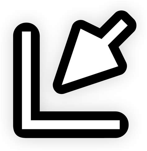 bottom left corner icon    iconduck