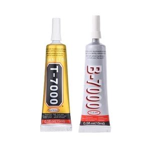 Cola Para Telas Touch De Celular T7000 Preta Ou B7000 Transparente 15ml