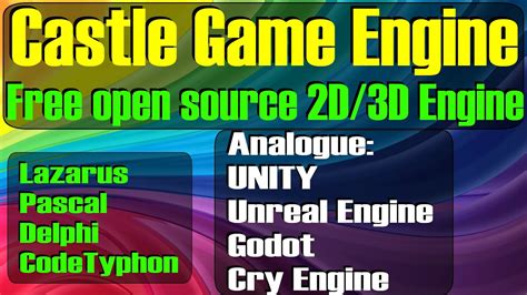 Castle Game Engine New Free Open Source Game Engine Open Gl Delphi