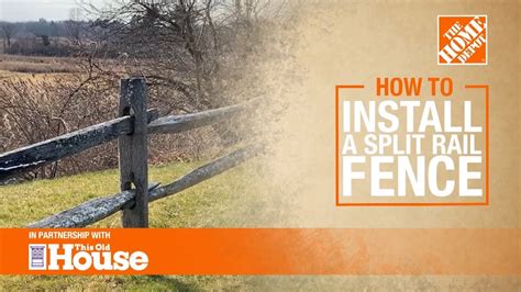 How To Install A Split Rail Fence The Home Depot Patabook Home