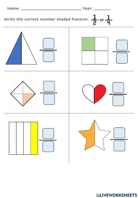 Half And Quarter Fraction Worksheets Fractions Worksheets Fractions Kindergarten Math