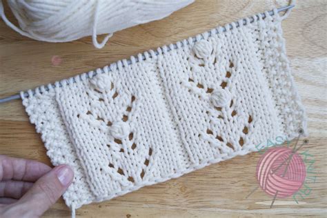 Ажурные цветочки вяжем спицами EasyKnit.ru