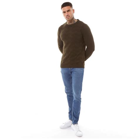 Buy Selected Homme Mens Romen Crew Neck Knit Jumper Delicioso