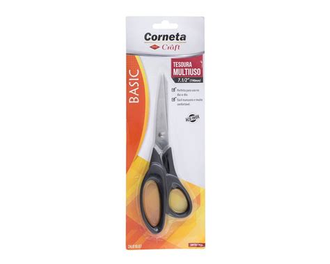 Tesoura Multiuso Corneta Basic Inox Equot Blister Shopee Brasil