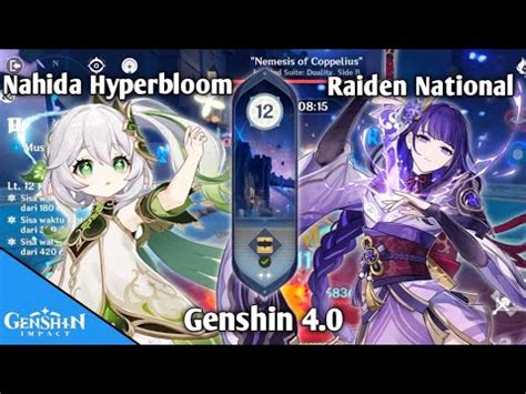 C0 Nahida Hyperbloom C0 Raiden National Team Spiral Abyss Floor 12