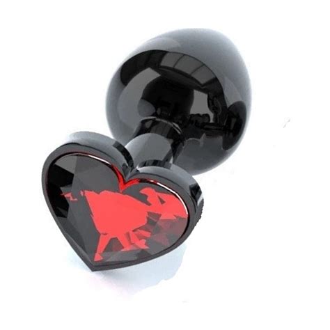 Joytoy Siyah Renkli Kalp Metal Anal T Pa Vajinal Plug M Size Fiyat