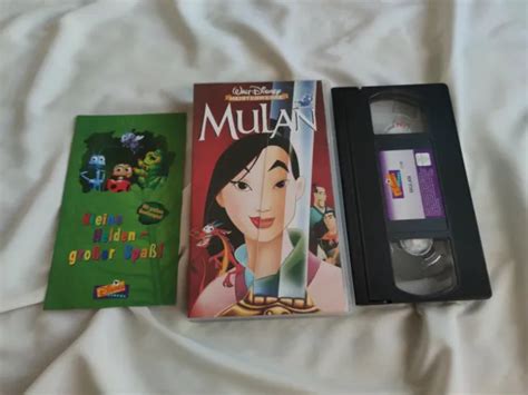 Top Mulan Walt Disney Masterpieces Hologram Vhs Video Cassette Like New