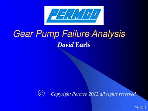 Pdf Gear Pump Failure Analysis Tst Hydraulics Squarespace Pdf