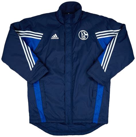 2003 04 Schalke Adidas Padded Bench Coat 9 10 L XL