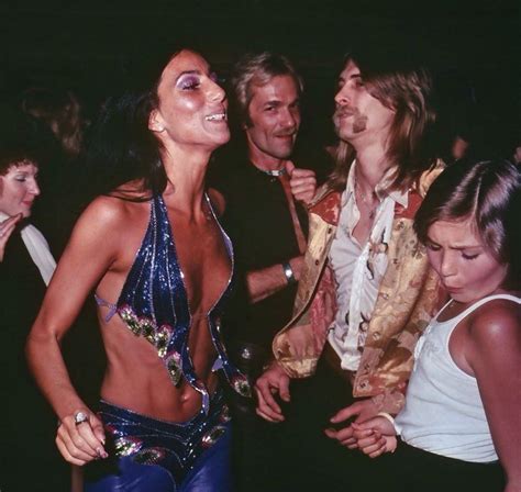 Cher partying with Tatum O'Neal | Cher photos, Cher outfits, Cher fashion