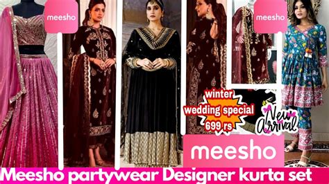 😍👗meesho Haulmeesho Party Wear Kurta Setsequence Sharara Set 👗lahengagownswedding