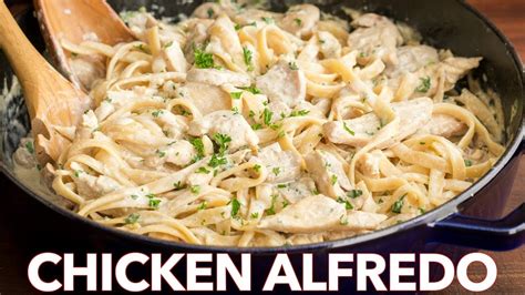 Chicken Fettuccine Alfredo Recipe Easy Dinner Youtube