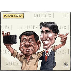 Artizans Image Information Rodrigo Duterte Poses With Justin Trudeau