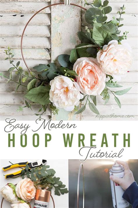 How To Make A Hoop Wreath Peonies Eucalyptus Step By Step Artofit