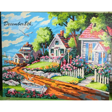 Mua Tranh tô màu theo số Tranh sơn dầu số hóa December th Tranh phong cảnh đẹp nhất Hot Trend