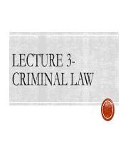 Lecture Criminal Law Ppt Penal Codes The Word Penal Means