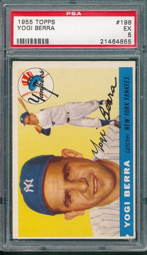 Lot Detail 1955 Topps 198 Yogi Berra PSA 5 Hi