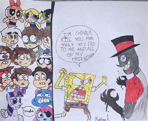 THE EPIC FINAL BATTLE: SPONGEBOB VS BLACK HAT! by MatthewDraws9066 on