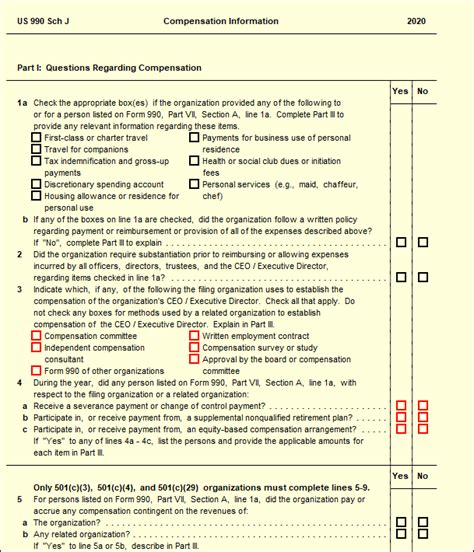 Schedule J Compensation Information Ultimatetax Solution Center