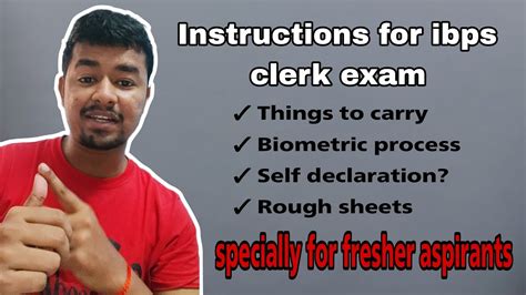 Instructions For IBPS Clerk Things To Carry In Ibpsclerk Exam