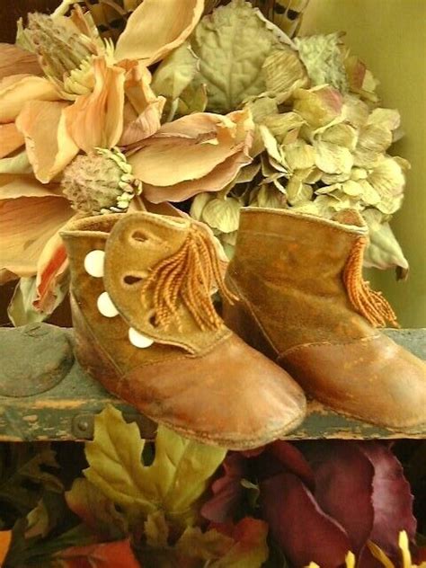 Antique Early Two Tone Leather Doll Shoes Or Boots Ebay