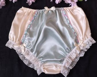 Baby Blue Bikini Panties Soft Satin Sissy Knickers Etsy Australia
