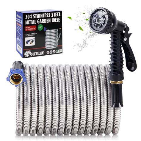 Snapklik.com : Yereen Metal Garden Hose 100FT, 304 Stainless Steel