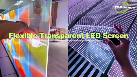 Adhesive Transparent Glass Window Sticky Flexible Led Panel Film