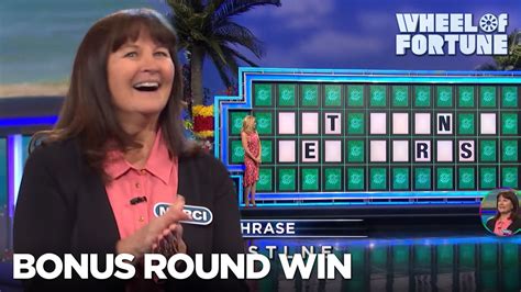 Marci Wins Big Money In The Bonus Round Wheel Of Fortune YouTube