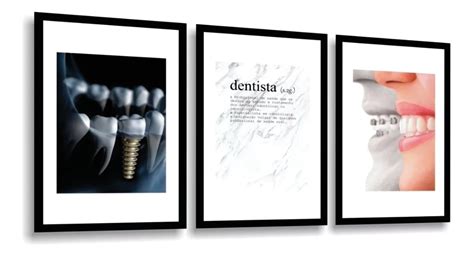 Quadro Dentista Odontológico Lindo Dentes Perfeitos Aparelho