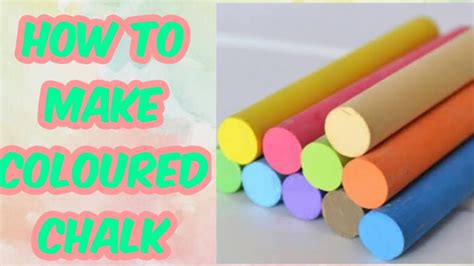 diy homemade coloured chalkhow   chalk  homediy chalk