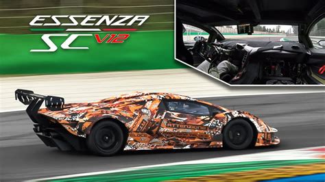 Lamborghini Essenza Scv12 Onboard Laps At Monza Circuit Youtube